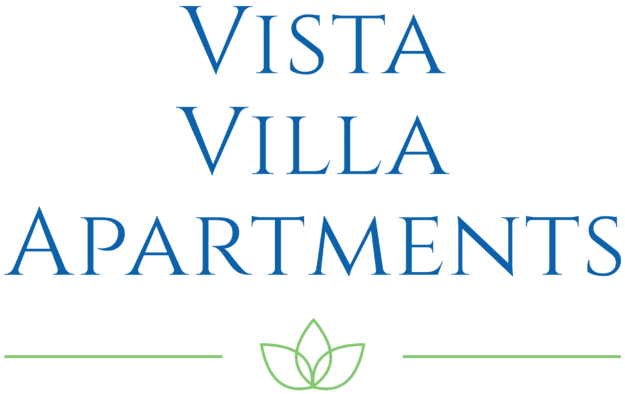 the vista villa apartments logo at The Vista Villa Apartments